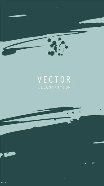 Abstract Ink Brush Banners Grunge Effect Japanese Style Vector Illustration — Stock Vector