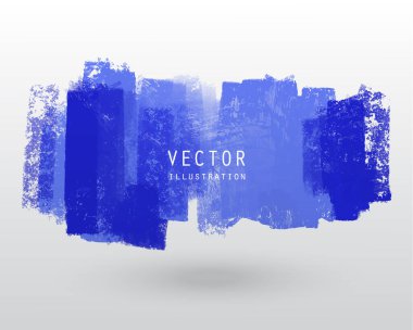 Vektör illüstrasyon grunge fırça stili boya renkli boş afiş. Soyut tasarım ögesi.