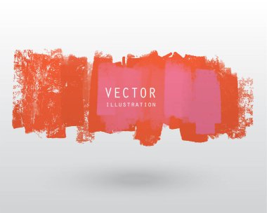 Vektör illüstrasyon grunge fırça stili boya renkli boş afiş. Soyut tasarım ögesi.