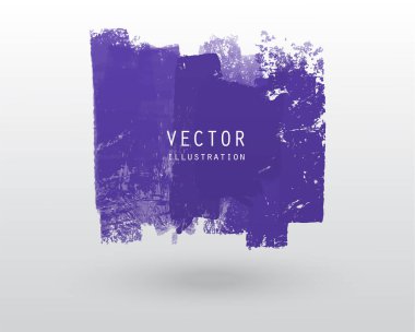Vektör illüstrasyon grunge fırça stili boya renkli boş afiş. Soyut tasarım ögesi.