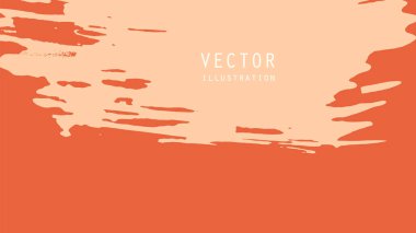 Grunge efektli soyut mürekkep fırçası afişleri. Japon tarzı. Vektör illüstrasyonu