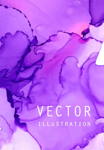 Textura Vetor Tinta Álcool Tinta Fluida Fundo Abstrato Ilustração Elementos — Vetor de Stock