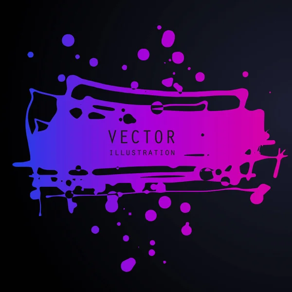 Vector Spatten Spatten Blobs Van Gradiënt Inkt Verf Verschillende Vormen — Stockvector