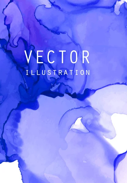 Textura Vetor Tinta Álcool Tinta Fluida Fundo Abstrato Ilustração Elementos — Vetor de Stock