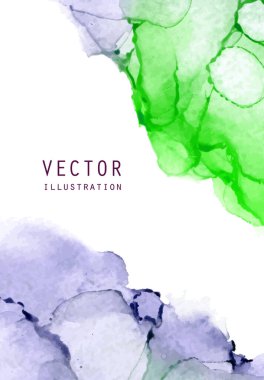 Alkol mürekkebi vektör dokusu. Akışkan mürekkep soyut arkaplan. Tasarımınız için sanat öğesi çizimi.