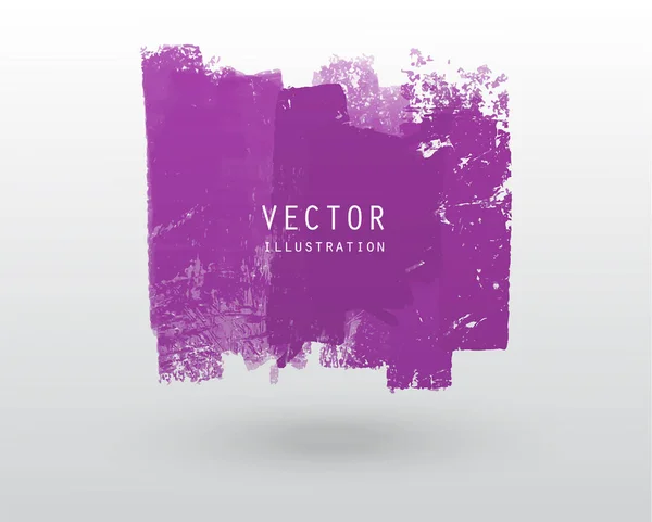 Illustration Vectorielle Grunge Style Pinceau Couleur Bannière Vierge Élément Design — Image vectorielle