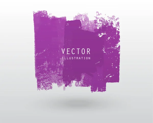 Ilustración Vectorial Estilo Pincel Grunge Pintar Banner Blanco Color Elemento — Vector de stock