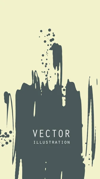 Abstraktní Korouhvičky Grunge Efektem Japonský Styl Vektorová Ilustrace — Stockový vektor