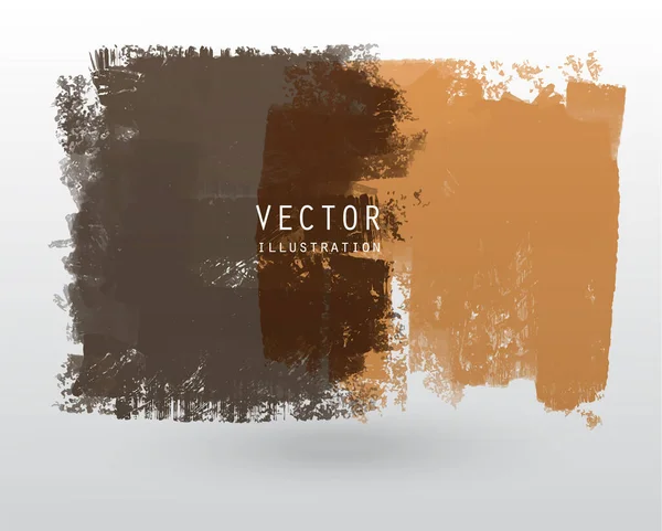 Vector Illustratie Grunge Borstel Stijl Verf Gekleurde Blanco Banner Samenvatting — Stockvector