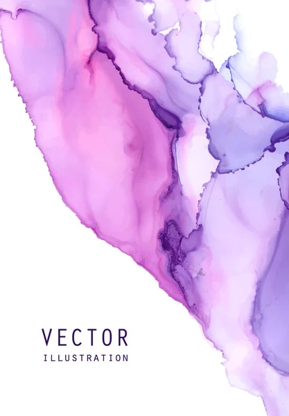 Textura Vetor Tinta Álcool Tinta Fluida Fundo Abstrato Ilustração Elementos — Vetor de Stock