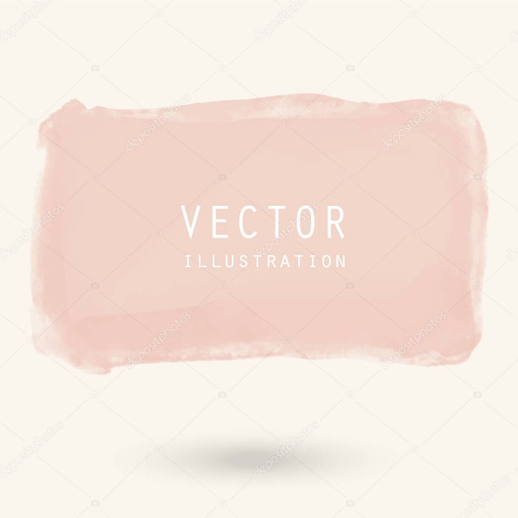 Abstract vector watercolor banner. Clolor brush strokes on white background. Art illustration for wallpaper, prints, wrapping paper, textile