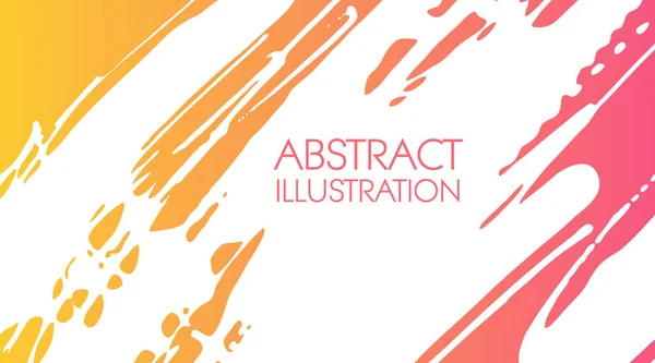 Farbverlauf Pinselstrich Auf Weißem Hintergrund Japanischer Stil Vektorillustration Von Grunge — Stockvektor