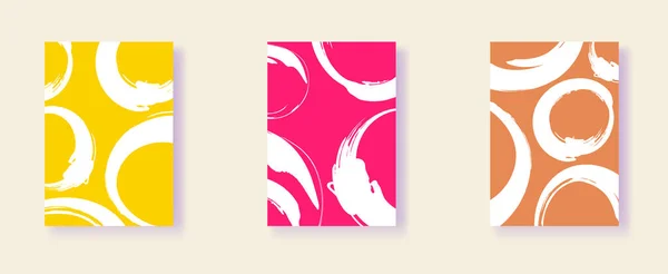 Duvar Dekorasyonu Kartpostal Broşür Kapağı Tasarımı Için Vektör Rengi Minimalist — Stok Vektör