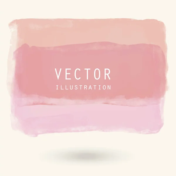 Abstracto Vector Banner Acuarela Pinceladas Clolor Sobre Fondo Blanco Ilustración — Vector de stock