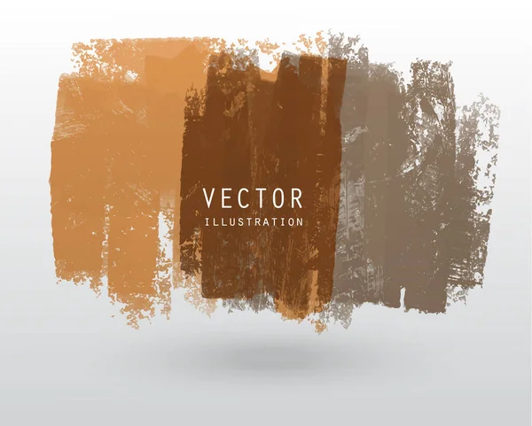 Ilustración Vectorial Estilo Pincel Grunge Pintar Banner Blanco Color Elemento — Vector de stock