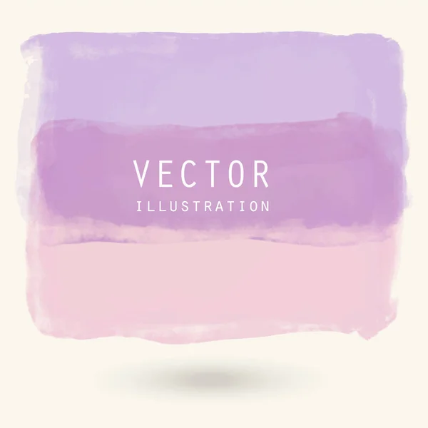 Abstracto Vector Banner Acuarela Pinceladas Clolor Sobre Fondo Blanco Ilustración — Vector de stock