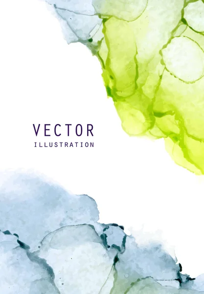 Textura Del Vector Tinta Alcohol Fondo Abstracto Tinta Fluida Ilustración — Vector de stock