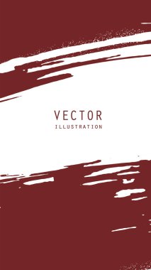 Grunge efektli soyut mürekkep fırçası afişleri. Japon tarzı. Vektör illüstrasyonu