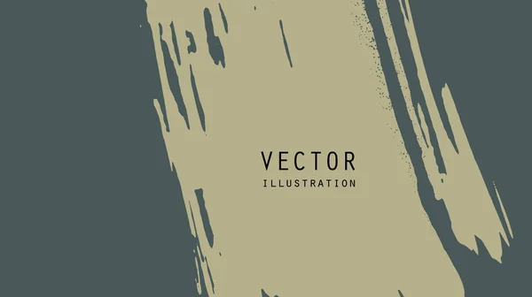 Abstrakte Pinselbanner Mit Grunge Effekt Japanischer Stil Vektorillustration — Stockvektor