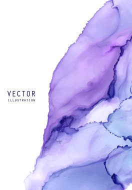 Alkol mürekkebi vektör dokusu. Akışkan mürekkep soyut arkaplan. Tasarımınız için sanat öğesi çizimi.