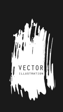 Grunge efektli soyut mürekkep fırçası afişleri. Japon tarzı. Vektör illüstrasyonu