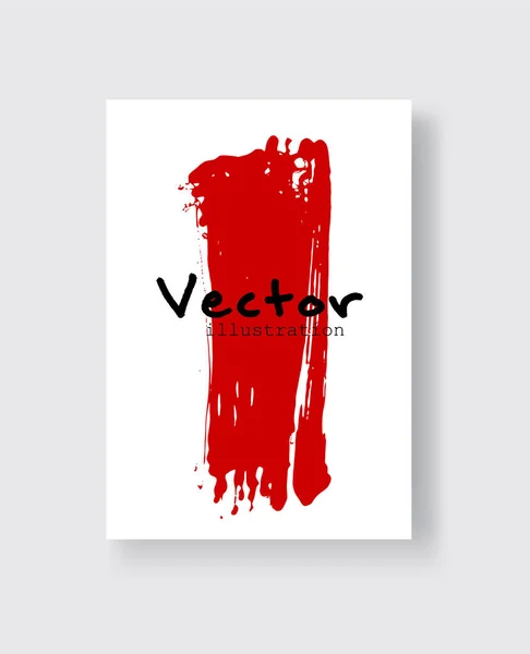 Pancartas Abstractas Pincel Tinta Con Efecto Grunge Ilustración Vectorial — Vector de stock