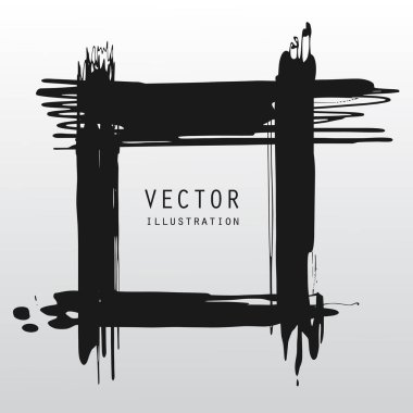 vektör sıçramalar ve siyah mürekkep damlaları farklı şekillerde damlalar beyaz üzerine damlalar