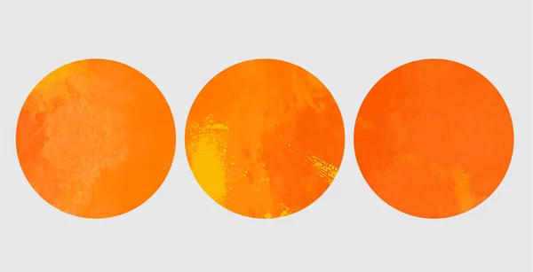 Bannières Abstraites Conception Couleur Rouge Orange Aquarelle Illustration Vectorielle — Image vectorielle