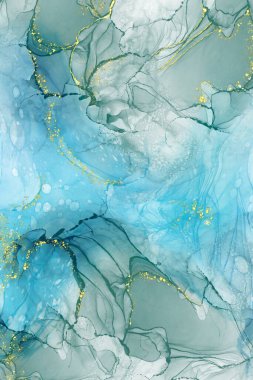 Alkolün mürekkep rengi arka plan. Soyut dikey çok renkli mermer desenli pankart. Akrilik boyalar karıştırılıyor.