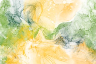 Alkolün mürekkep rengi arka plan. Soyut dikey çok renkli mermer desenli pankart. Akrilik boyalar karıştırılıyor.