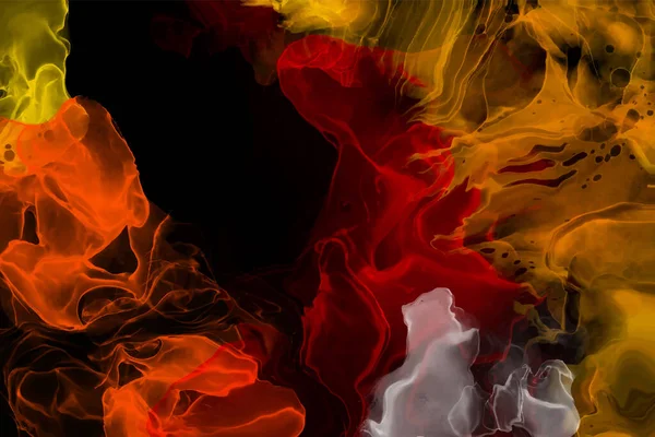 Алкогольные Чернила Цвета Фона Абстрактный Вертикальный Разноцветный Мраморный Текстурный Баннер — стоковый вектор