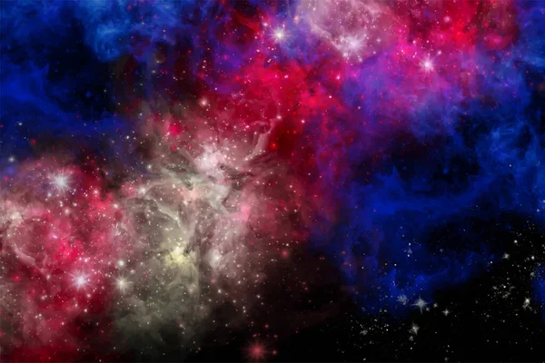 Raum Abstrakte Galaxie Hintergrund Vektorillustration Für Ihre Entwürfe Und Kunstwerke — Stockvektor