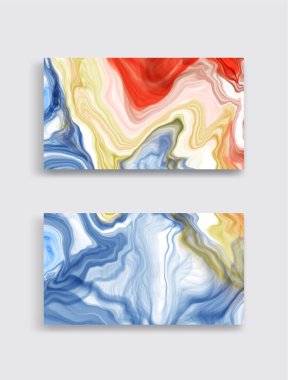 Vektör soyut mermer dokular afiş. Renkli mürekkep çizimi. Soyut mürekkep resmi. Vektör tasarım ögesi.