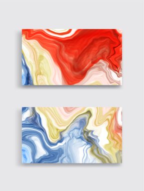 Vektör soyut mermer dokular afiş. Renkli mürekkep çizimi. Soyut mürekkep resmi. Vektör tasarım ögesi.