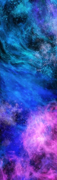 Spazio Astratto Galaxy Art Banner Illustrazione Galassia Vettoriale Vostri Disegni — Vettoriale Stock