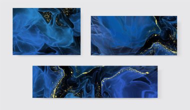 Alkolün mürekkep rengi arka plan. Soyut dikey çok renkli mermer desenli pankart. Akrilik boyalar karıştırılıyor.