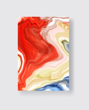 Vektör soyut mermer dokusu. Renkli mürekkep çizimi. Soyut mürekkep resmi. Vektör tasarım ögesi.