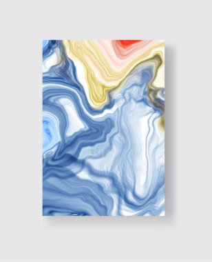 Vektör soyut mermer dokusu. Renkli mürekkep çizimi. Soyut mürekkep resmi. Vektör tasarım ögesi.