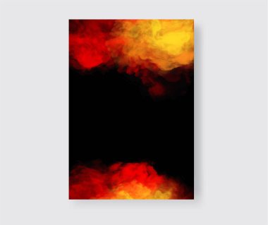 Renk Sıçrama pankartı. Duman boyasının arka plan tasarımı. Yaratıcılık soyut sanat, Vektör illüstrasyonu.