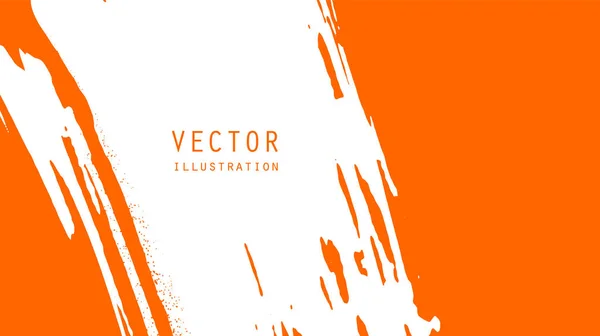 Abstrakte Pinselbanner Mit Grunge Effekt Japanischer Stil Vektorillustration — Stockvektor