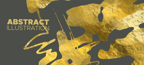Шаблоны Векторного Серого Золотого Дизайна Брошюр Листовок Мобильных Технологий Приложений — стоковый вектор