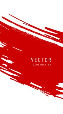 Grunge efektli soyut mürekkep fırçası afişleri. Japon tarzı. Vektör illüstrasyonu