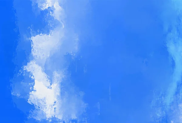 Vektorové Abstraktní Ručně Kreslené Akrylové Pozadí Modrá Akvarel Banner Šablona — Stockový vektor
