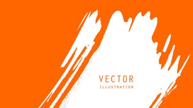 Grunge efektli soyut mürekkep fırçası afişleri. Japon tarzı. Vektör illüstrasyonu