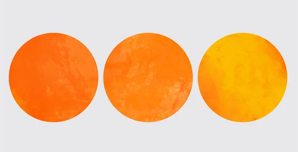 水彩赤オレンジカラー抽象的なデザインのバナー ベクターイラスト — ストックベクタ