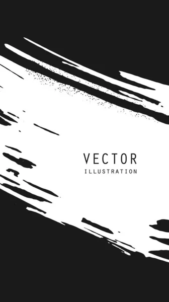 Bandeiras Pincel Tinta Abstratas Com Efeito Grunge Estilo Japonês Ilustração — Vetor de Stock