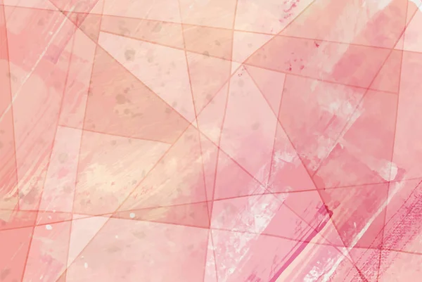 ベクトル抽象的なカラーペイントピンクの背景 手描き抽象絵筆ストローク 水彩要素 — ストックベクタ
