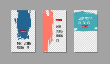 Beyaz arka planda renkli fırça darbesi. Japon tarzı. Grunge lekelerinin vektör illüstrasyonu