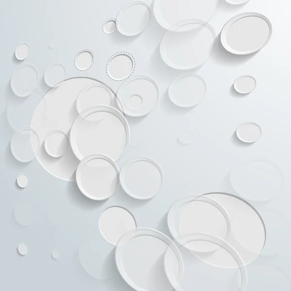 Fond abstrait cercle blanc - Illustration vectorielle — Image vectorielle