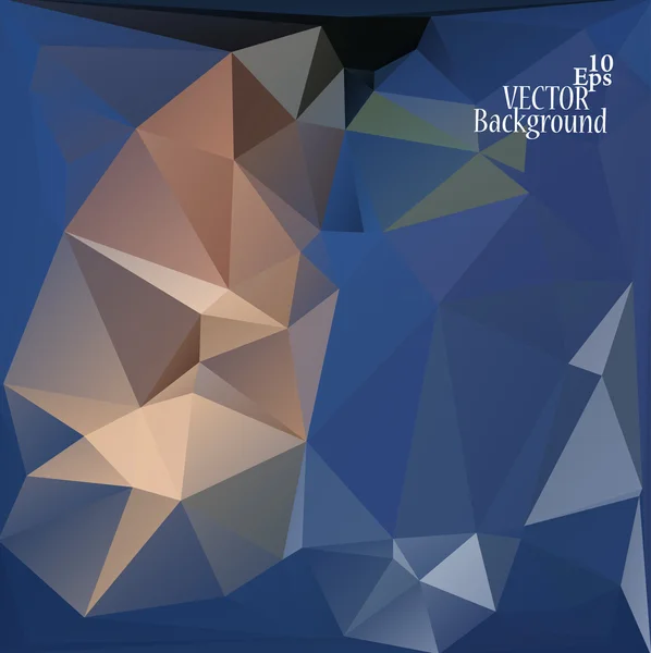 Plantillas de diseño multicolor (azul, marrón, gris). Fondo geométrico triangular abstracto moderno vectorial . — Archivo Imágenes Vectoriales